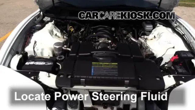 1999 Pontiac Firebird Formula 5.7L V8 Convertible Liquide de direction assistée Rajouter des liquides